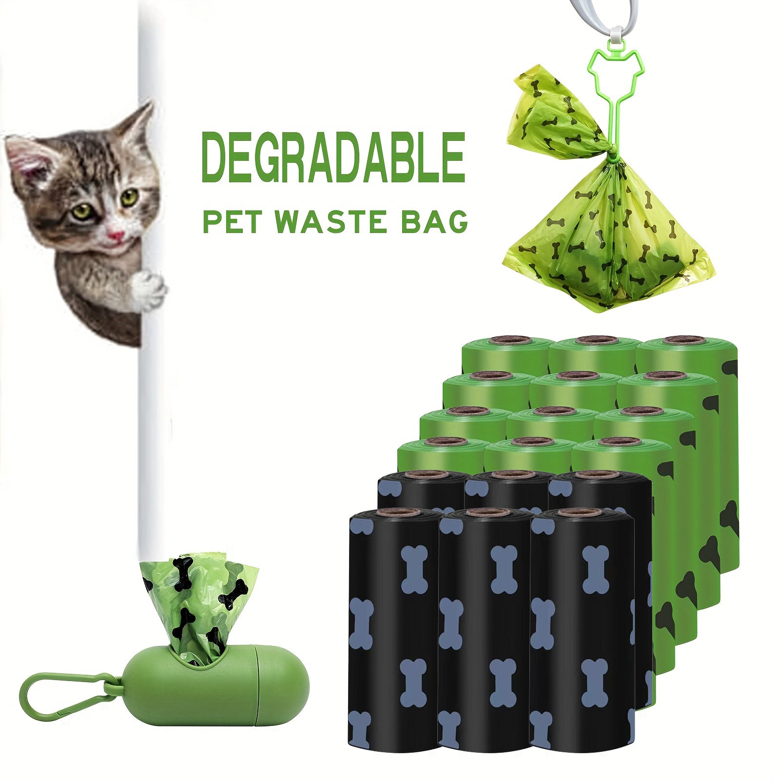Eco-Friendly Biodegradable Pet Litter Bags - Strong & Leak-Proof Dog Waste Bags