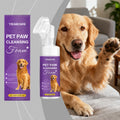 Pet Paw Cleansing Foam - Natural Rinse-Free Paw Wash with Silicone Scrubber