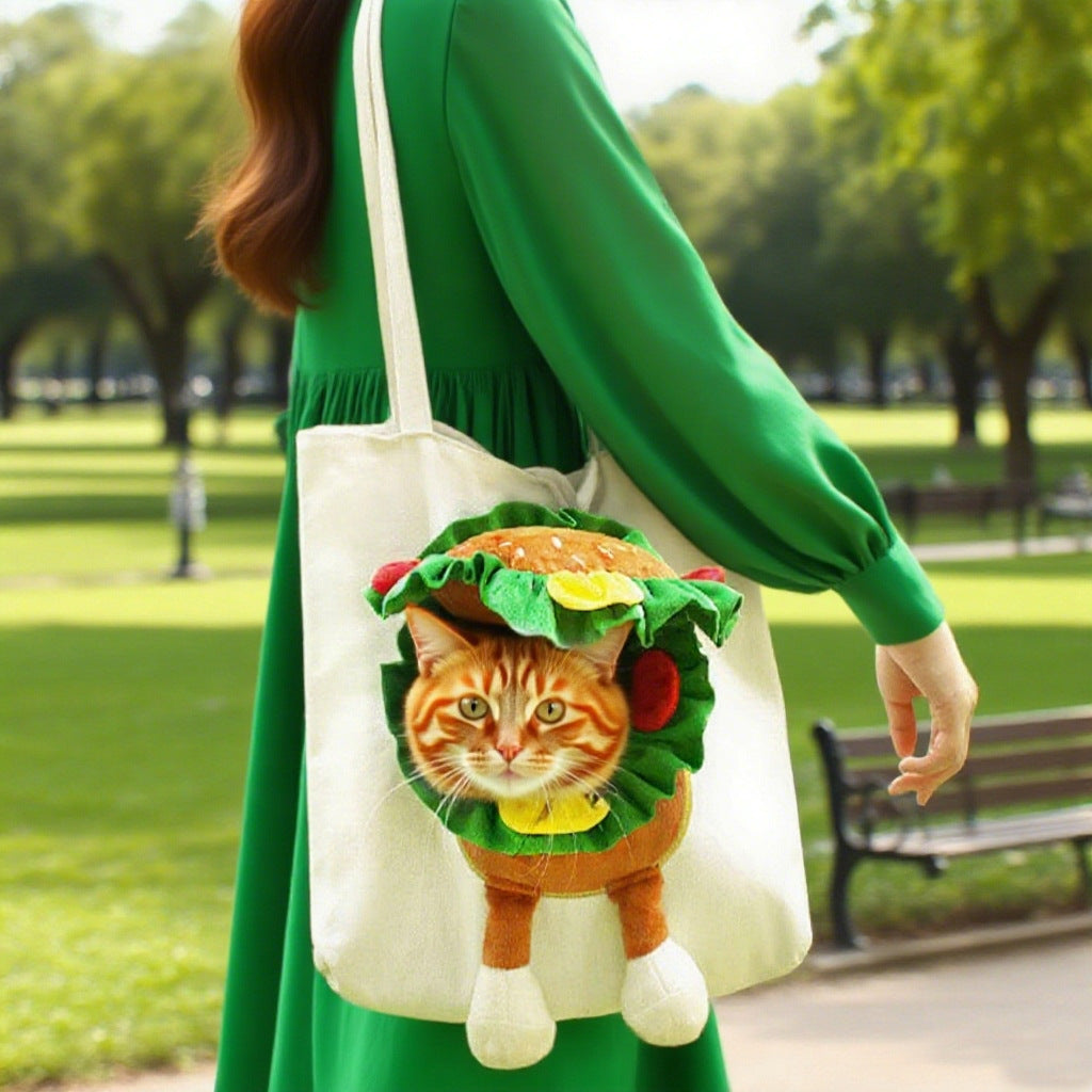 Large-Capacity Canvas Pet Carrier